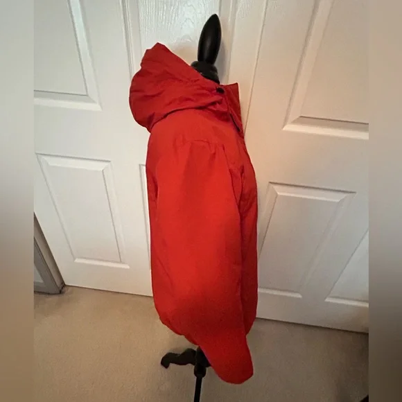 New L.L. Bean Orange Water Proof Jacket with Plush Interior - Picture 6 of 12